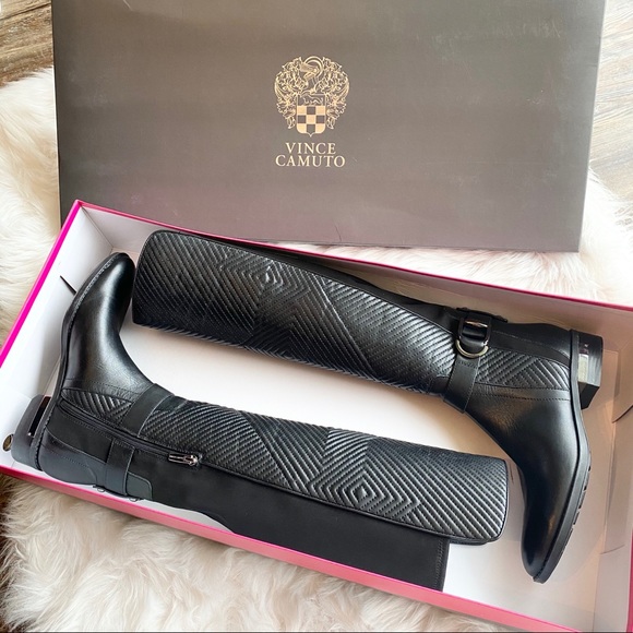 VINCE CAMUTO Pordalia Over The Knee Boot 8M Black - Picture 2 of 8